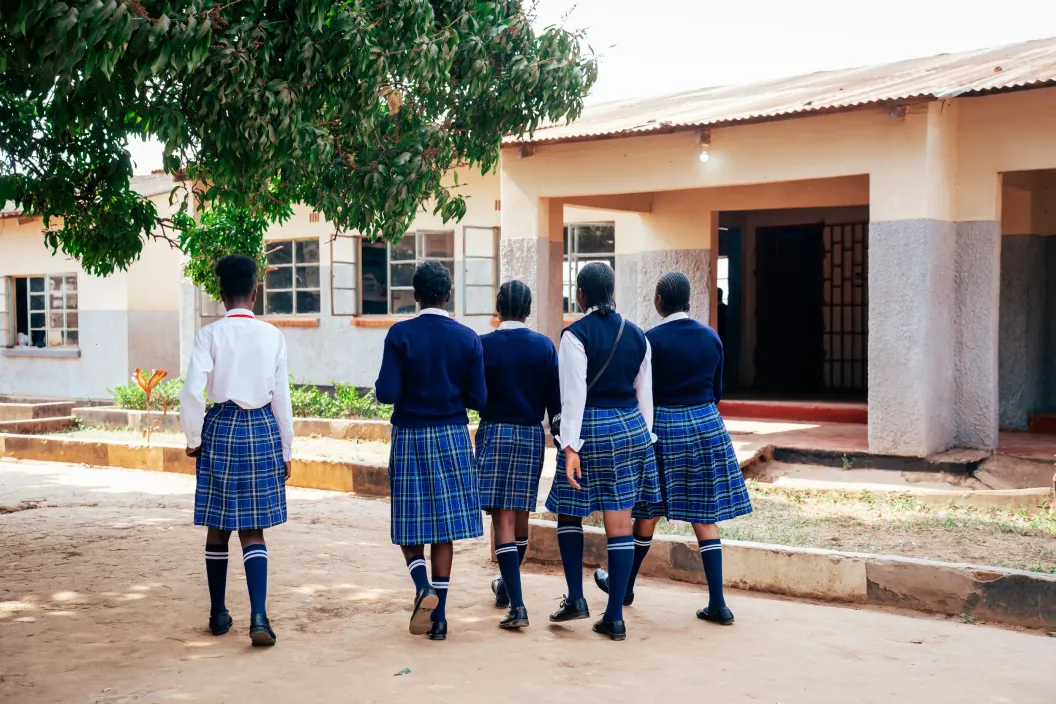 Some of the girls benefiting from Zambia&rsquo;s national school re-entry policy in Mwinilunga District during a focus group discussion on their experiences and journey back to school.