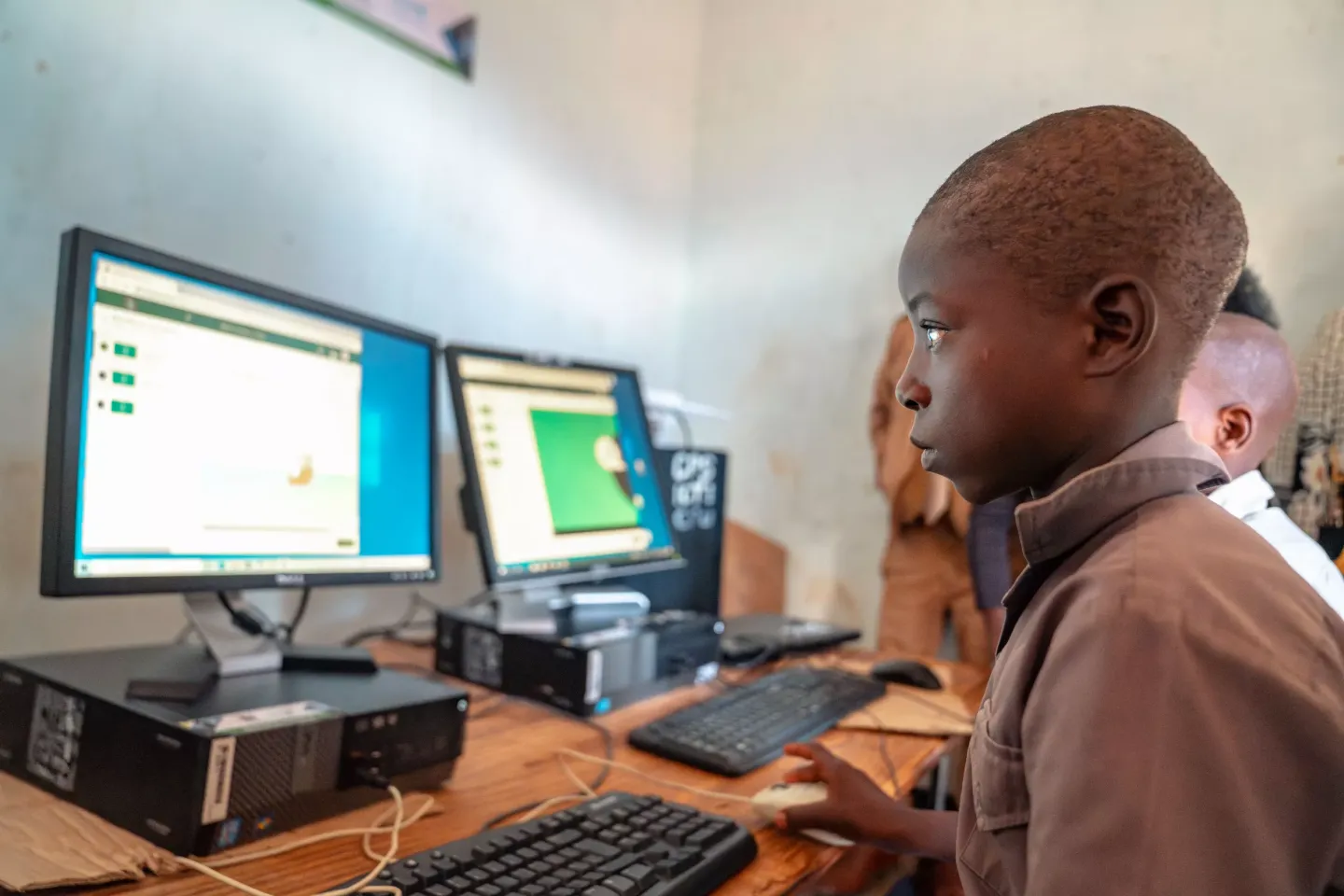Boy on computer 