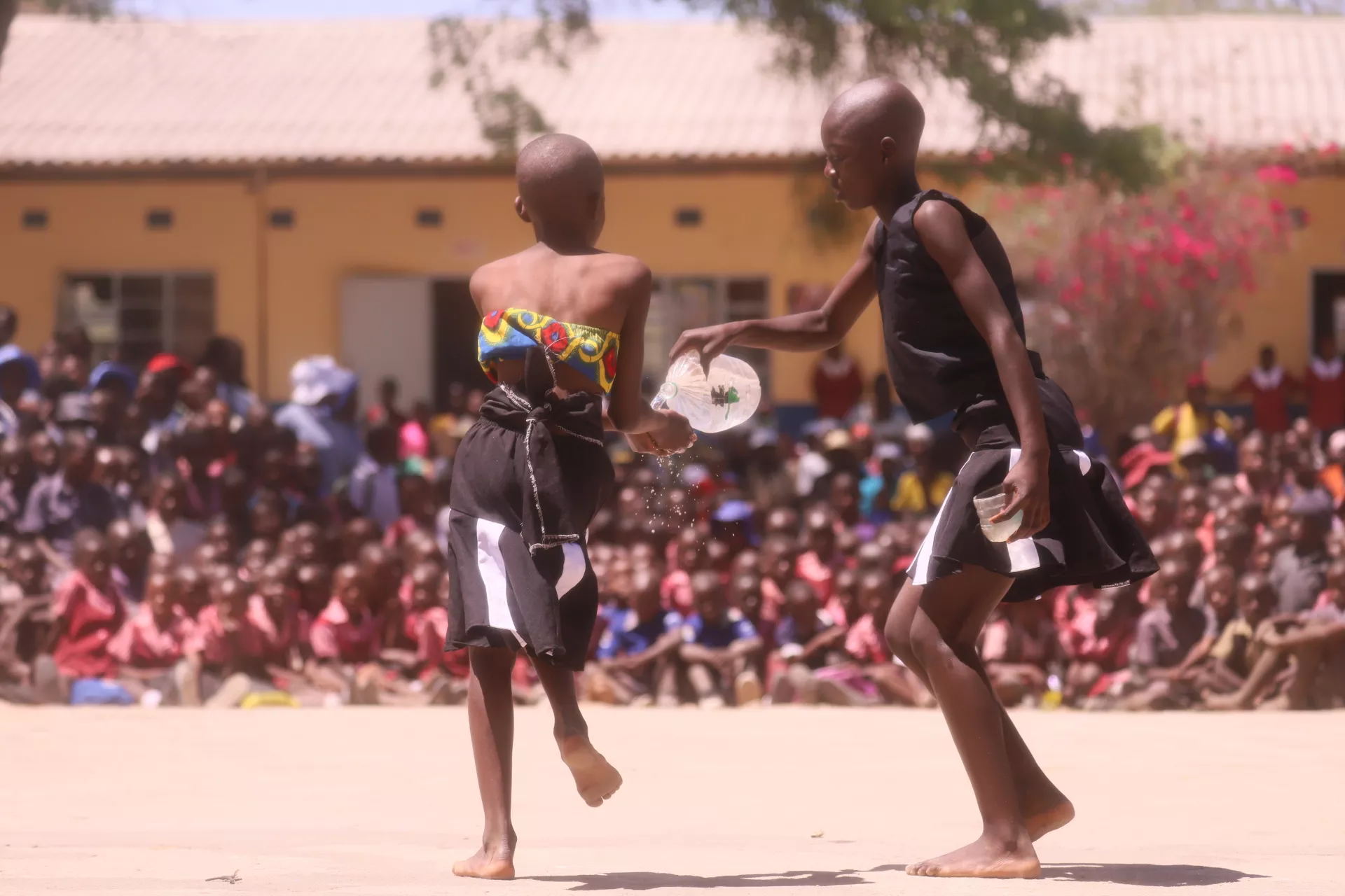Art imitates life in this informative and educative play by Zedza Primary School students who encouraged people to follow proper hygiene practices