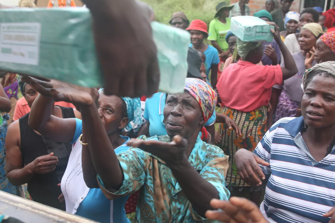 People Receiving Food Aid